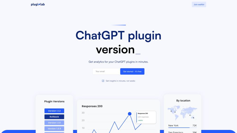 PluginLab：PluginLab 是一个为 ChatGPT 创建者简化插件启动的平台。