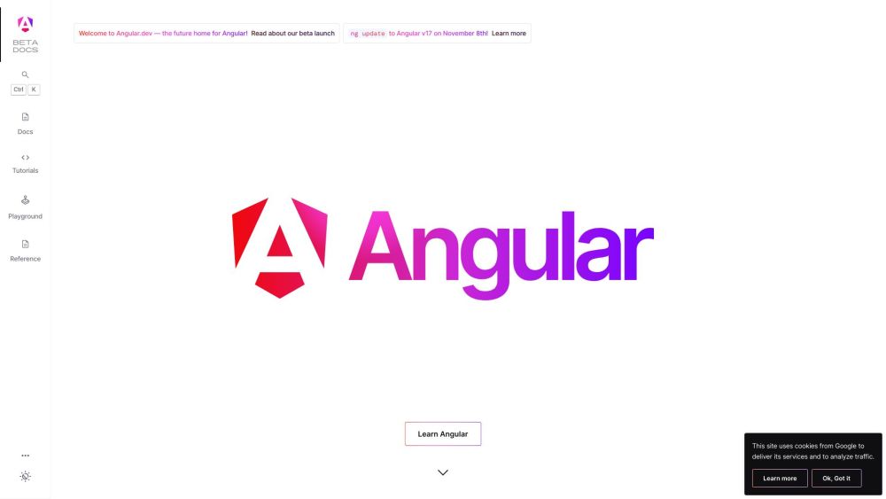 Angular.dev：现代应用程序的 Web 开发框架。